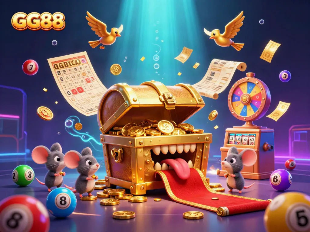 Engage in thrilling gaming experiences at GG88 with colorful lottery elements and treasure-filled adventures!